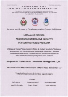 Locandina-invito per la lotta alle zanzare